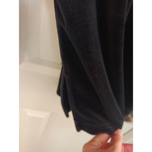 Women's Vintage pebble Court Black Long Sleeve Soft Sweat Shirt Size Large - Picture 5 of 8